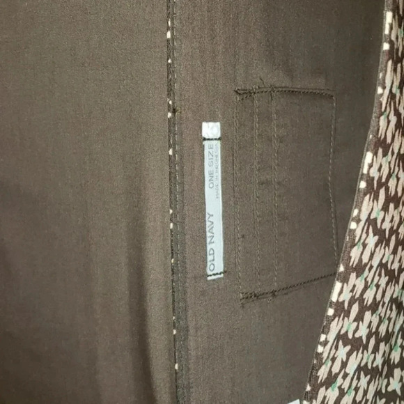 Old Navy‎ NWOT brown/tan/green print clutch - Picture 6 of 7